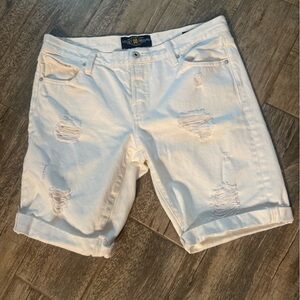 Lucky Brand Cream Denim Shorts